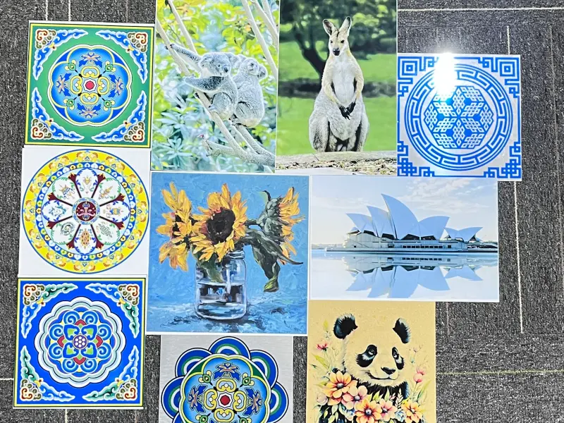 Металл для сублимационной печати крупным планом